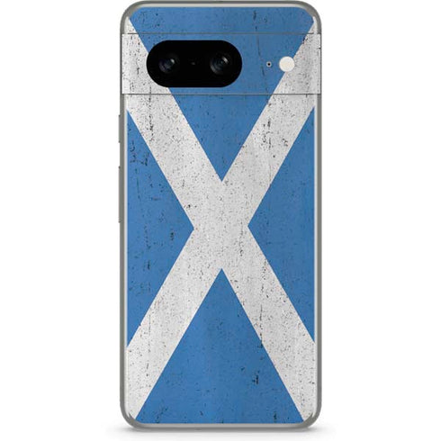 Scotland Flag Distressed Google Pixel 8 Skin